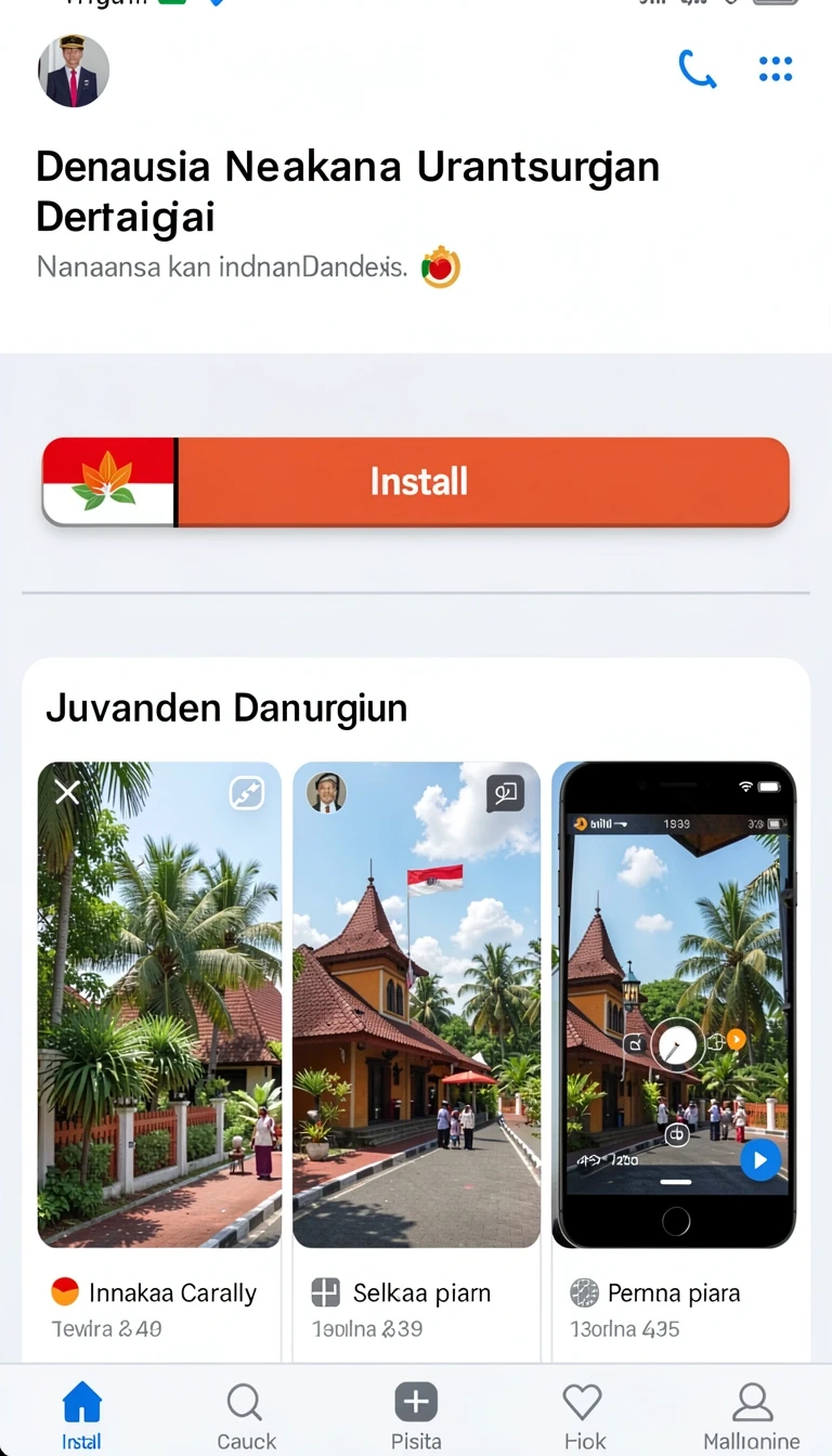 Tampilan utama aplikasi upintogela – Situs Resmi Indonesia | Login & Main Sekarang 2026